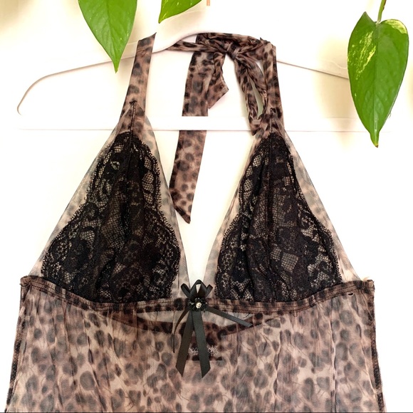 SOLD 🛑 Frederick’s | Leopard Print Lace Lingerie - Picture 2 of 7